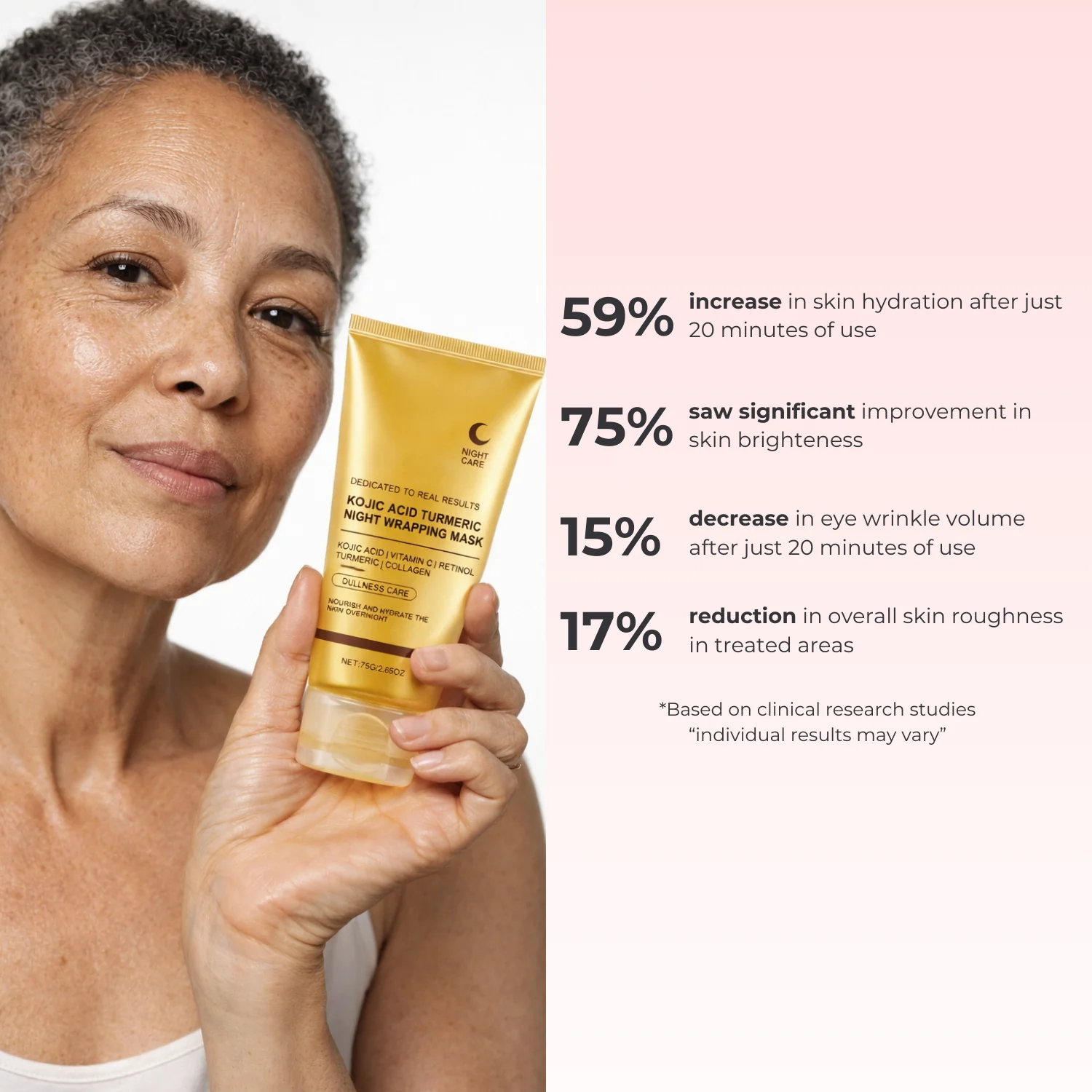 Lux Cove Kojic Acid Overnight Collagen Mask - Image 9