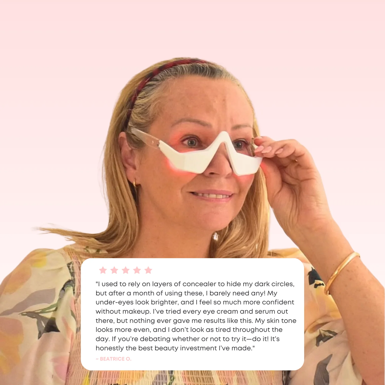 Lux Cove Red Light Under-Eye Glasses - Image 9